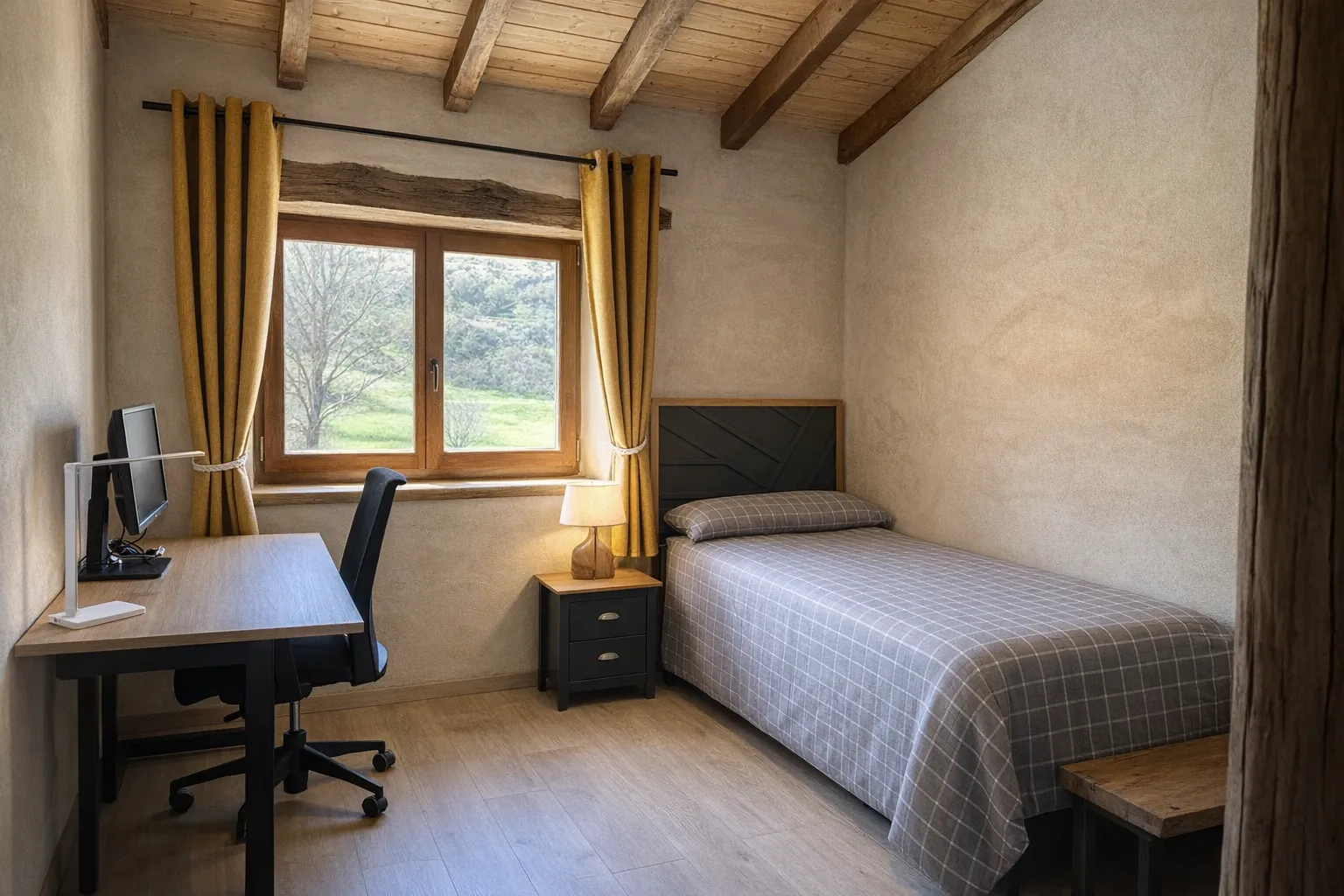 Habitación 2 con cama doble en Cumbres de Lores